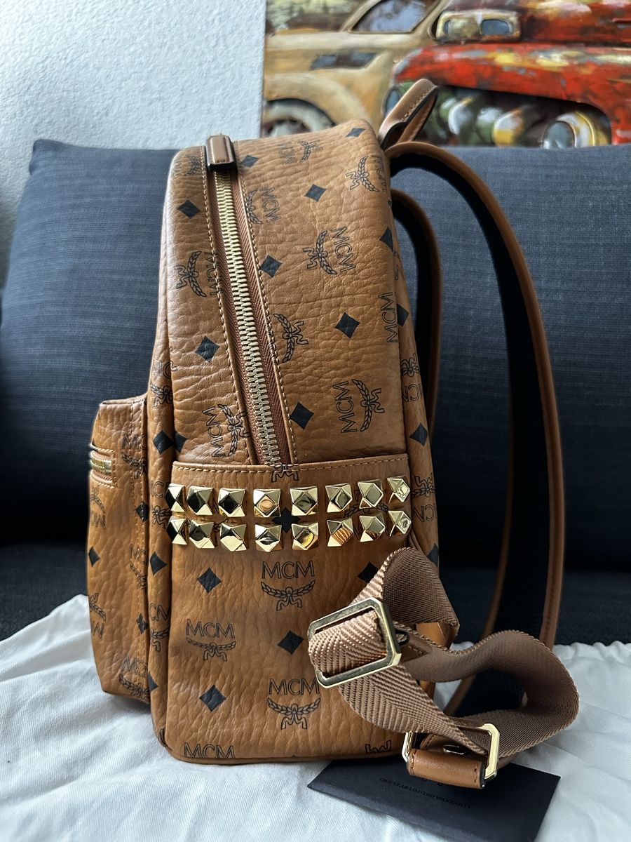 Mcm Zaini: MCM Stark Rucksack Cognac, Neu! – Nuovo (secondo la descrizione) da Kreuzlingen venduto da LOL101 1