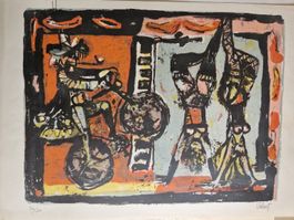 Litho Klaus Liebers "Zirkus"