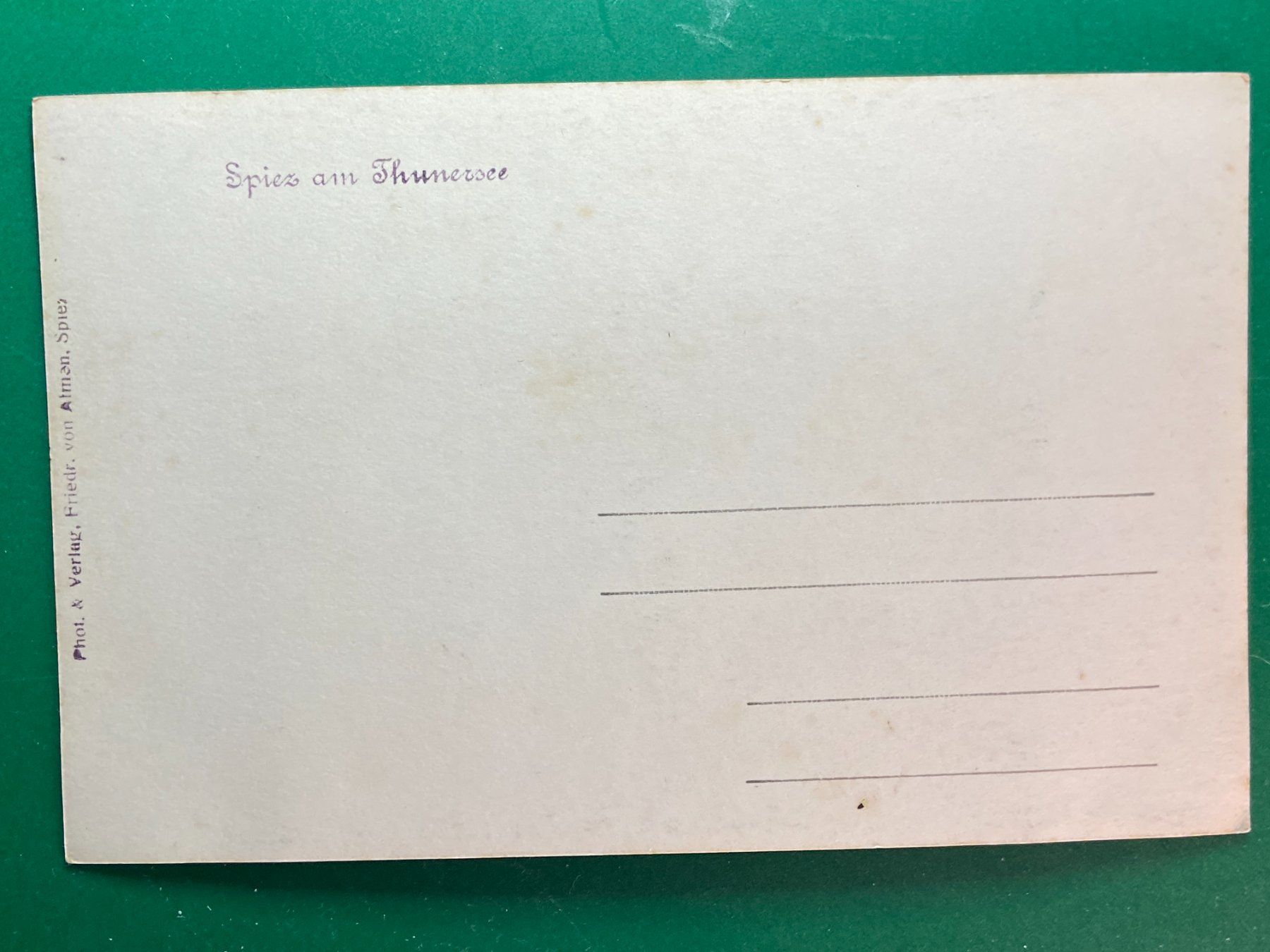 Cartoline postali: Spiez am Thunersee – Usato da Steg VS venduto da danwer74 1