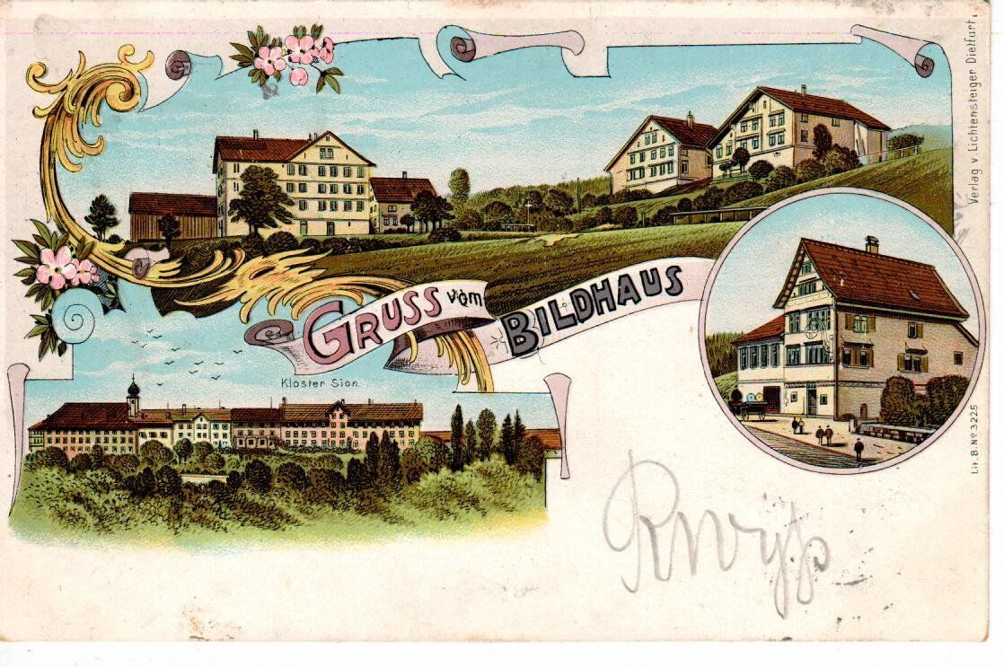 Cartoline postali: Gruss vom Bildhaus 1901 – Usato da Wolhusen venduto da Curver9