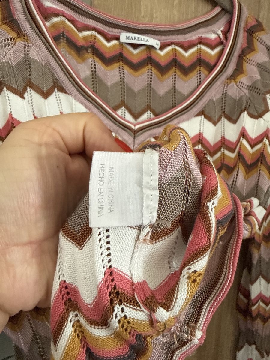 Marella Pulls & Sweat-shirts: Pull en maille MARELLA motif zigzag, taille M – D'occasion à Grône par ukr_2qbg 2