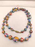 Vintage Murano bunte Halskette 80er Top