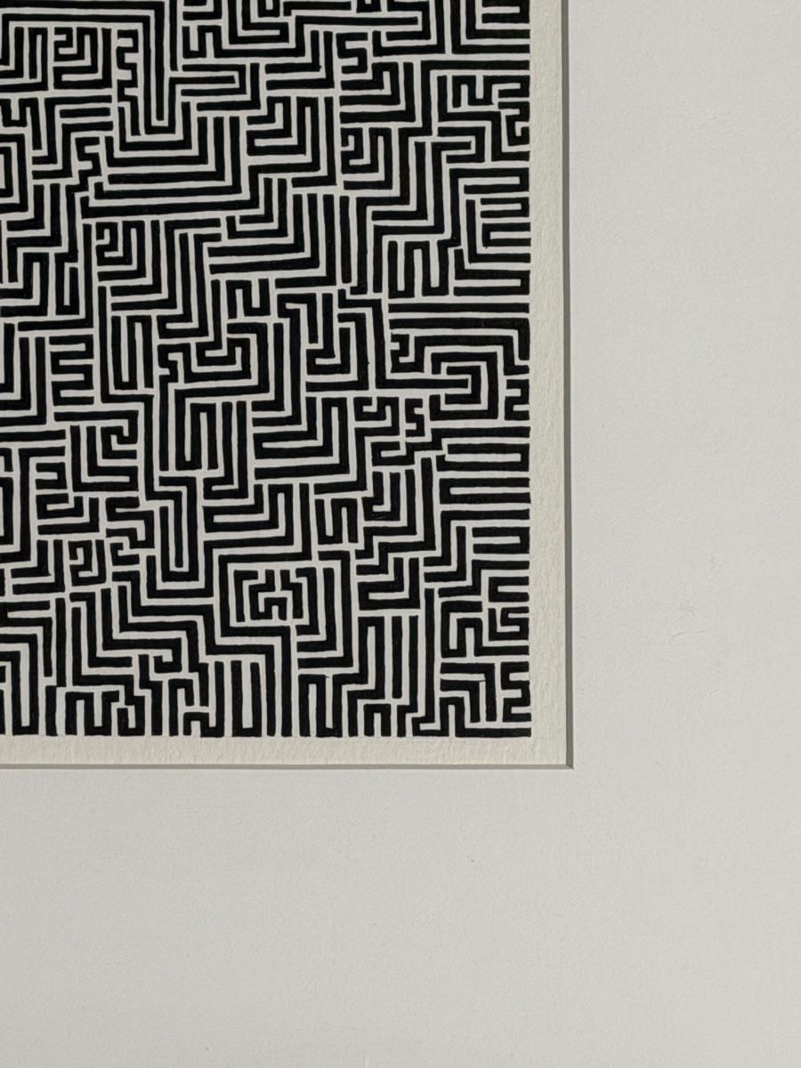 Foto & Immagini: Originale Labyrinth Zeichnung Tusche auf Papier – Usato da Gunten venduto da starfish3 2