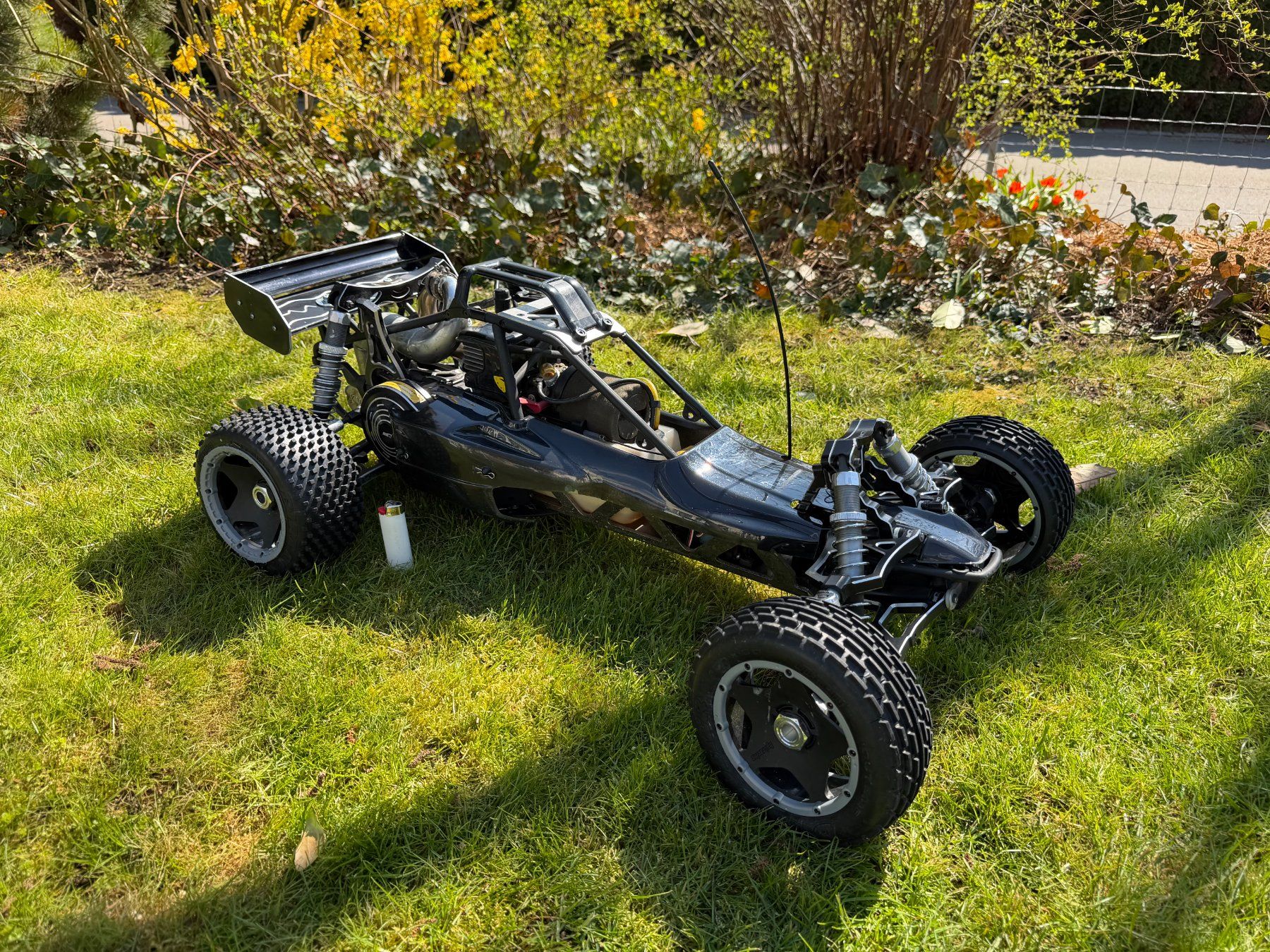 HPI RC Modellbau: HPI Baja 5B 30.5cc CNC Alloy + Profi Fernsteuerung + Zubehör – Gebraucht aus Müllheim Dorf von RideOn 1