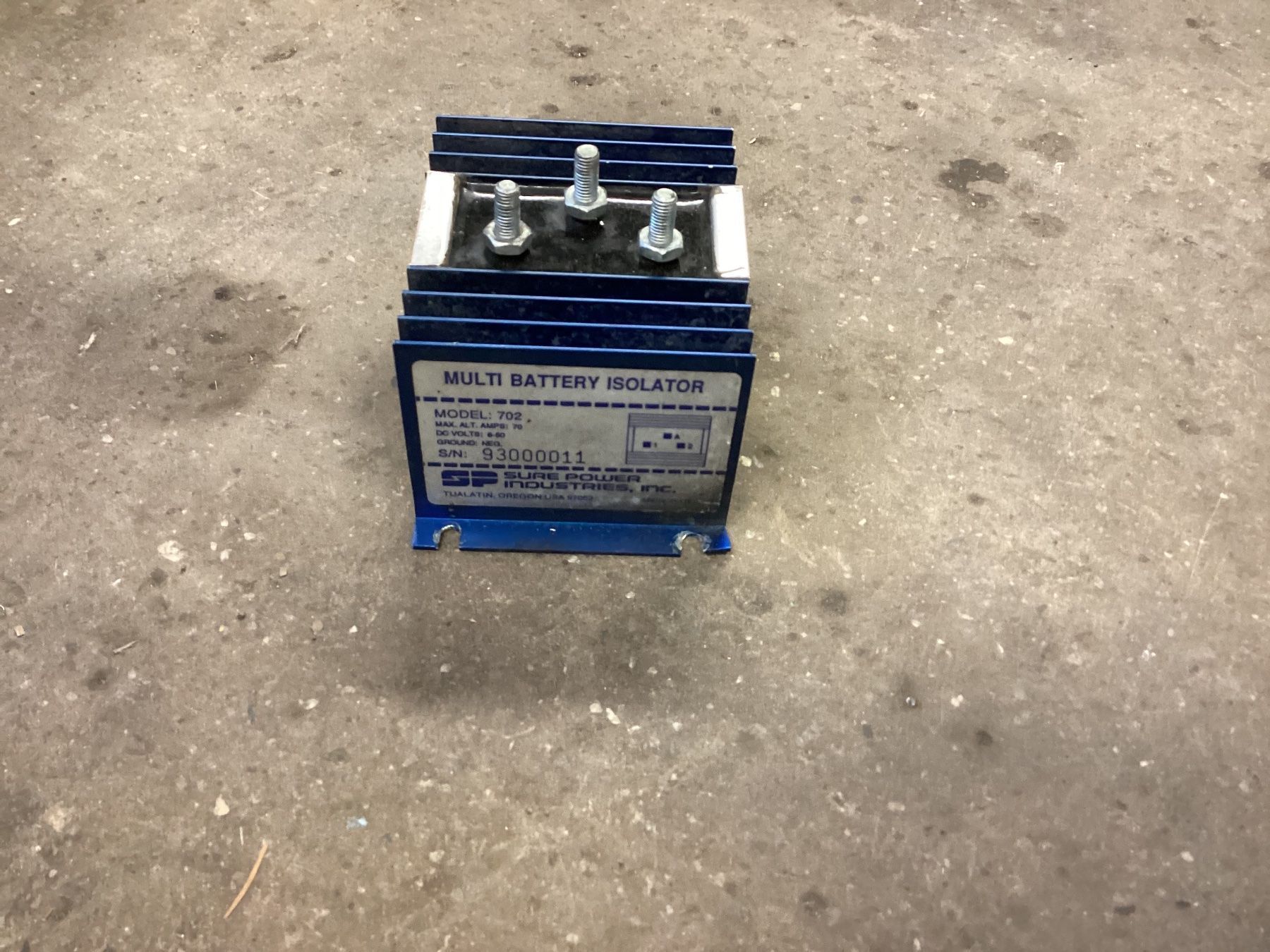 Alimentazione elettrica: Multi Batterie Isolator , laderstromverteiler 6- 50v , 70a – Usato da Marbach SG venduto da Mlippi