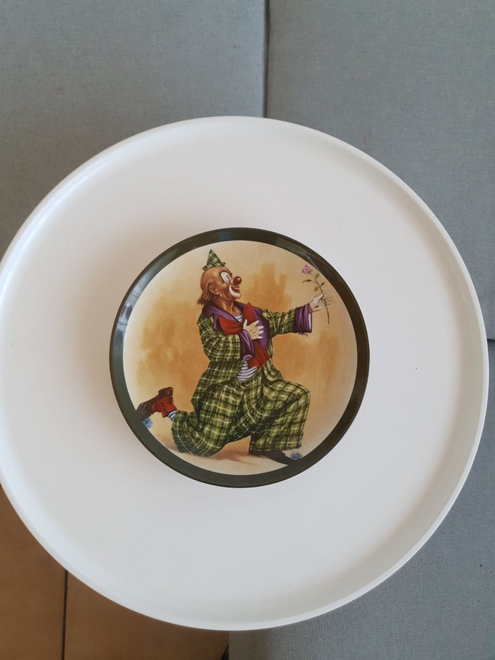 Teller: 70-80er J. Schweiz Sevelen" Ottlinger " 2 Wandteller Clown – Gebraucht aus Savièse von qm2710 5