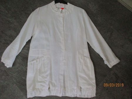 spezielle längere Leinen -Bluse 40-42