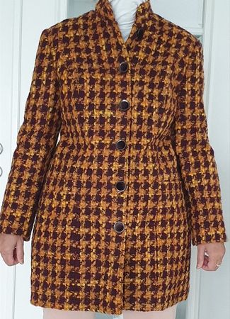 Mantel Wolle Tweed NEU Gr 40
