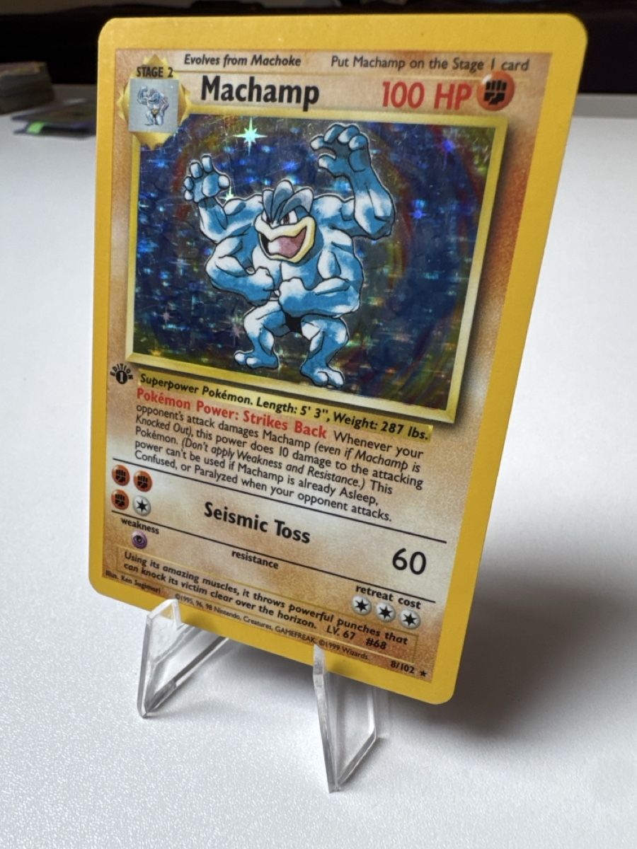 Pokémon Carte collezionabili: Pokémon Machamp 8/102 Holo 1.Edition – Usato da Zuzwil SG venduto da Kresh92 1