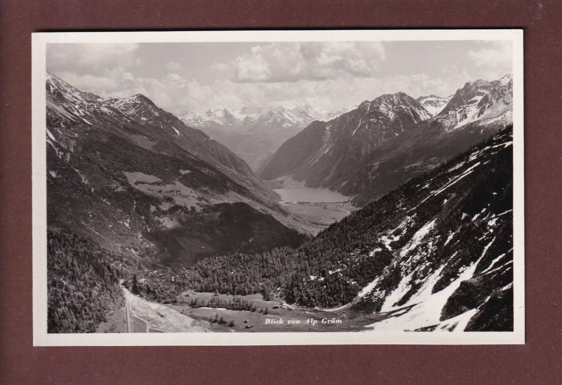Ansichtskarten: Blick von ALP GRÜM – Gebraucht aus Pully von nicecards