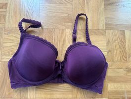Dunkelvioletter Pushup BH von H&M, Grösse 75D, wie neu!
