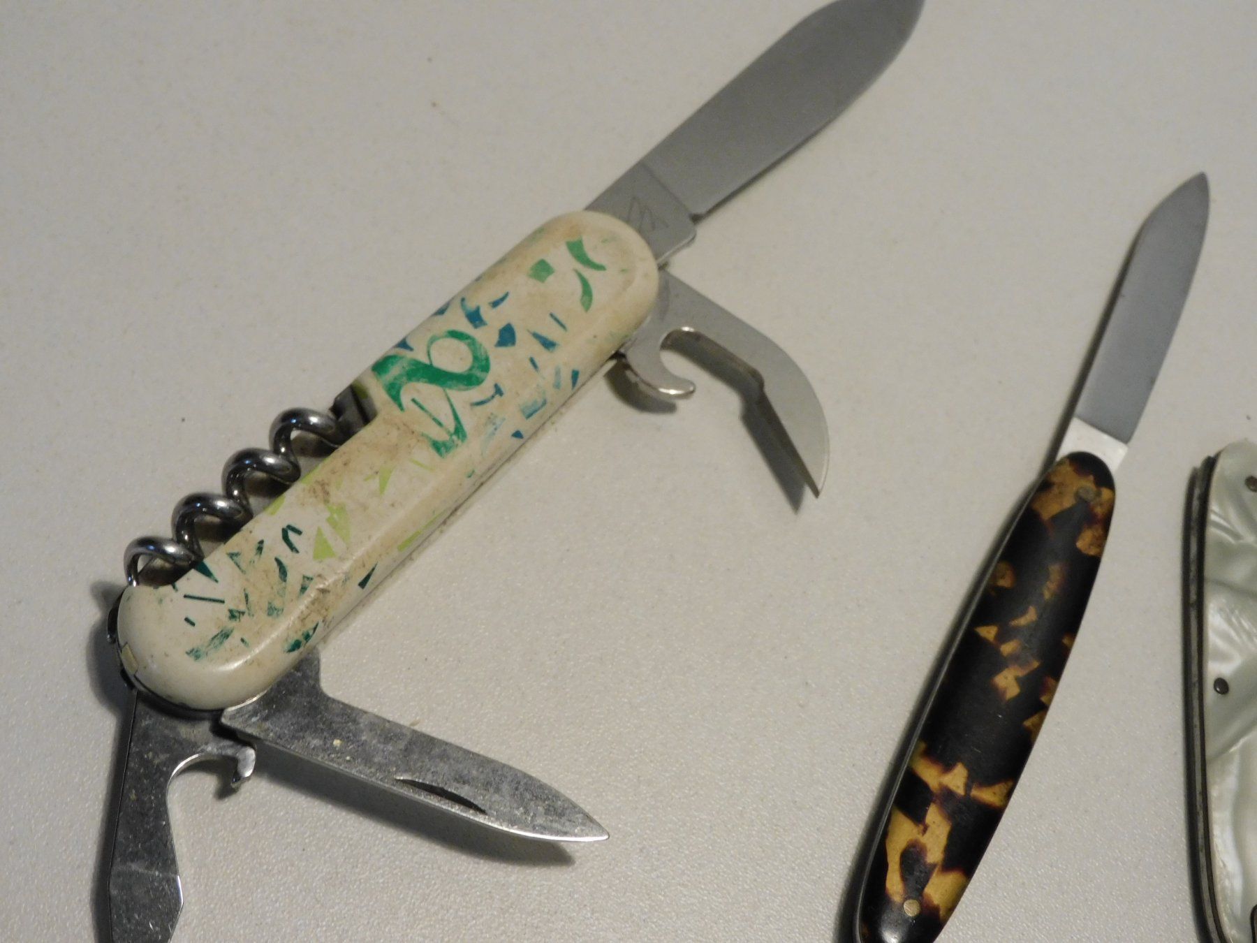Taschenmesser: Sackmesser - 3 alte Sackmesser – Gebraucht aus Sursee von 76 3