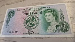 Isle of Man 1 Pound Banknote Queen Elizabeth II 