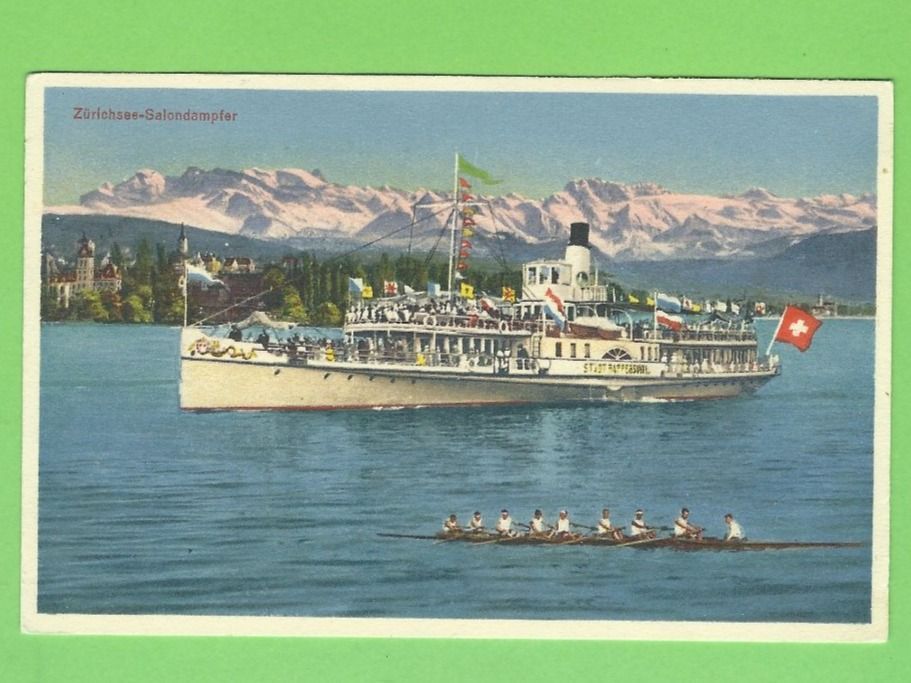 Cartoline postali: Zürichsee, Salondampfer – Usato da Zürich venduto da t24_de