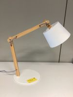 Schreibtischlampe Holz/Metall verstellbar weiss -Wiitergäh