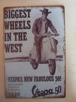 Vespa 50 Blechschild