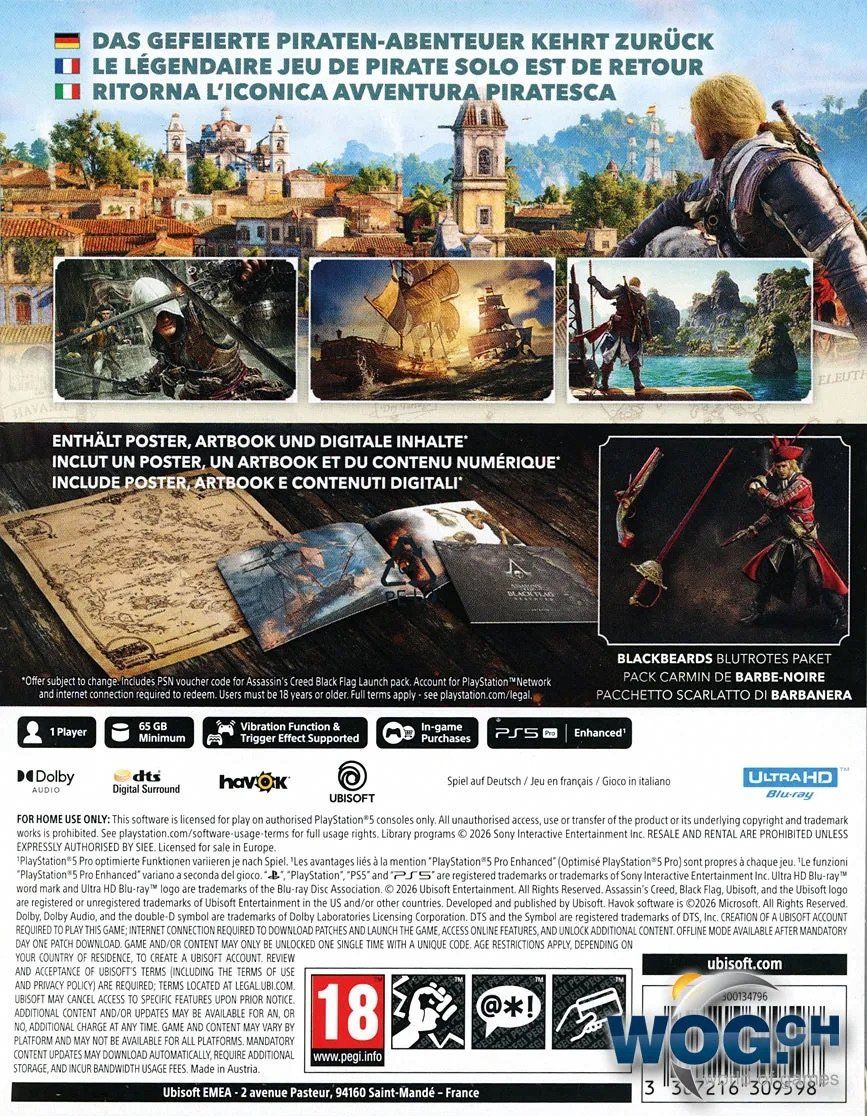 Jeux: Assassin's Creed: Black Flag Resynced - Launch Edition – D'occasion à Fräschels par seb_mv7v 1
