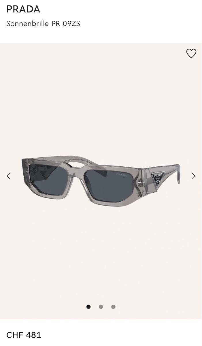 Prada Occhiali & Lenti: Prada Sonnenbrille PR 09Z Grau neu – Nuovo e nell'imballaggio originale da Stansstad venduto da Leruac 3