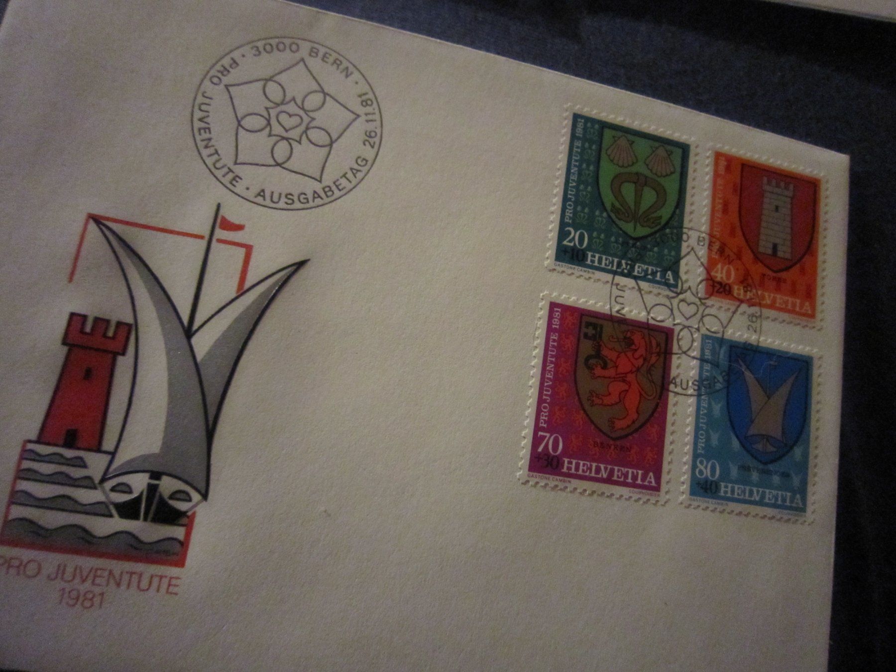 Alle Briefmarken: PJ 1981 Serie und Maximumkarten – Gebraucht aus Gordola von Polentaefung 5