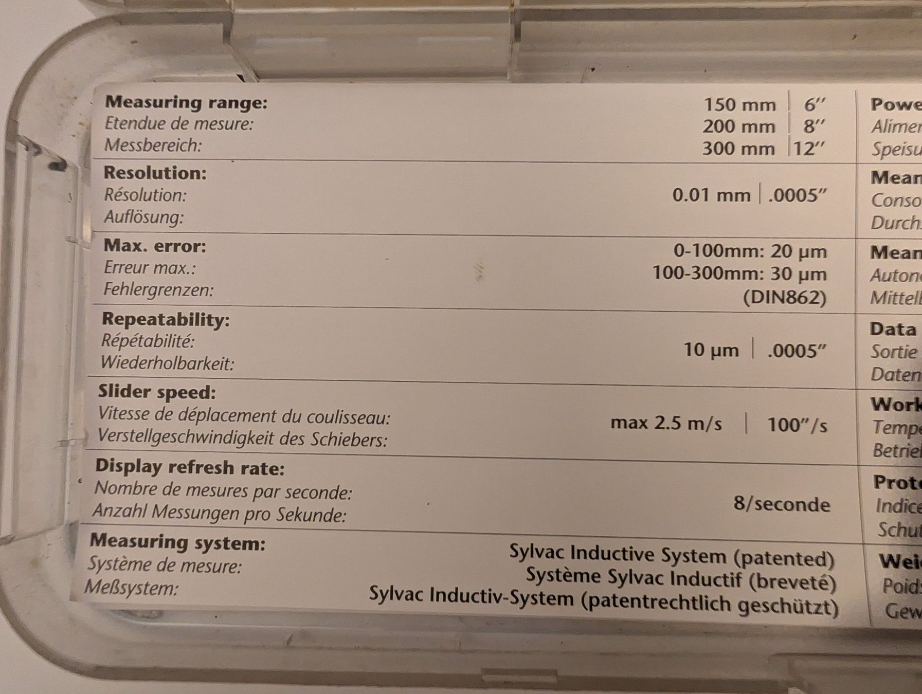 Sylvac Misurare: Schiebelehre Messschieber Sylvac Pro digital 150mm IP67 – Usato da Thun venduto da Freeduu 7