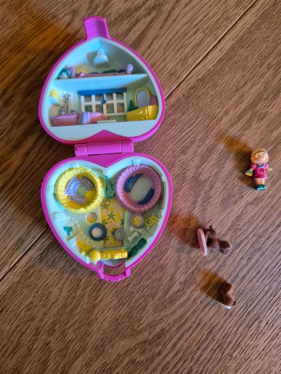 Vintage Poly Pocket Collection - Pet Parade Precious Puppies 1993 - Réf 10630