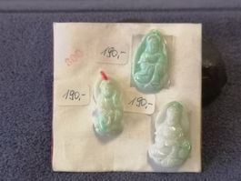 alter Antike Jade Figur Buddha Amulett Schutz Glücksbringer