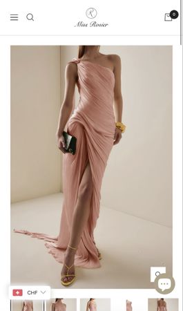 Robe de soirée Miss Rosier plissée couleur pink taille S