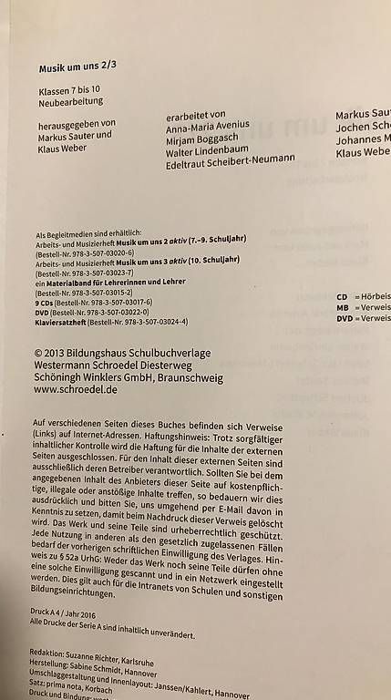 Libri: 2/3 Musik um uns – Usato da Merlischachen venduto da tsb-2025 3