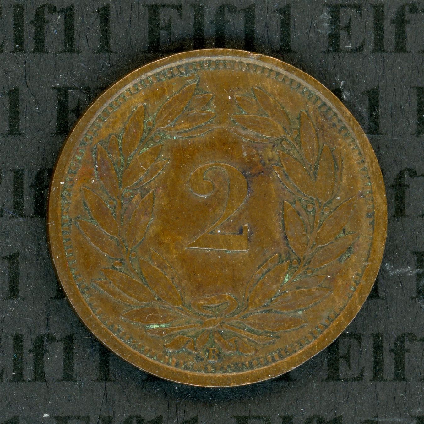 Tutti le monete: CHF___0.02 1936 -vz 2 Rappen – Usato da Widnau venduto da Elf11 1