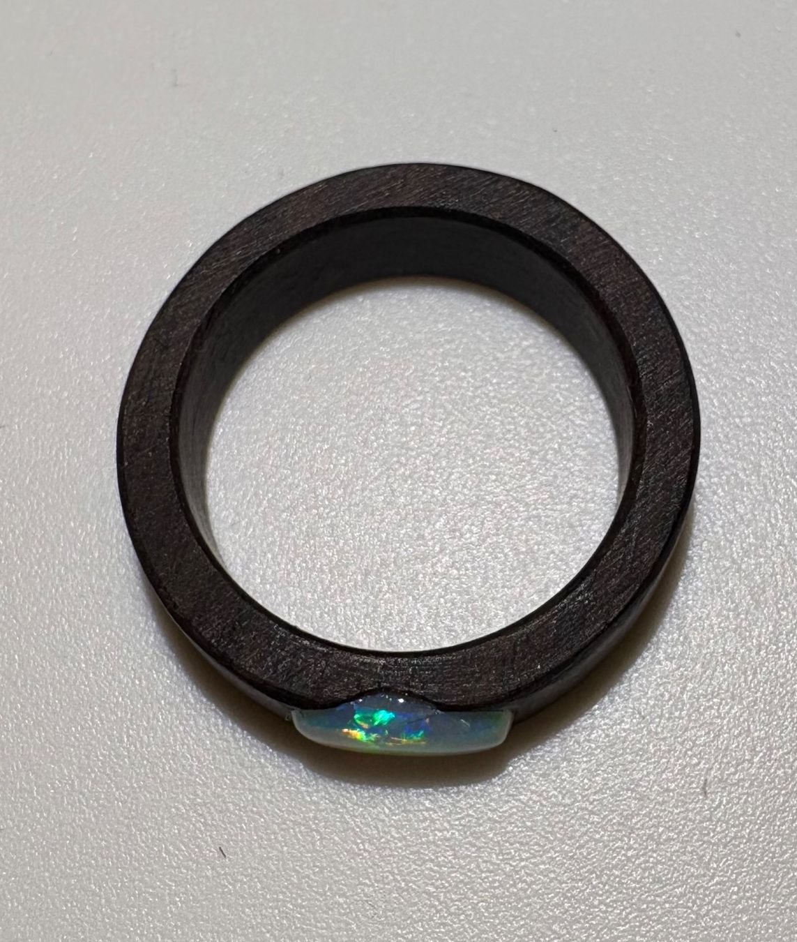 Anelli: Kristall Opal Ring Mooreiche, Gr.52, Coober Peedy Australien – Nuovo (secondo la descrizione) da Wilen b. Wil venduto da Tschirio 5