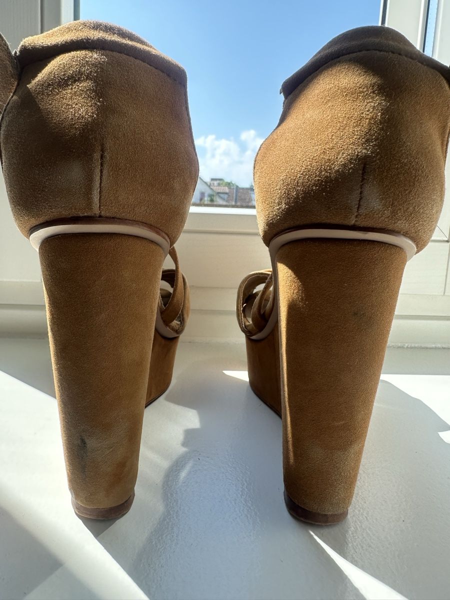 Zara Scarpe da donna: ZARA brown suede platform heels size 39 – Usato da Uster venduto da Monika_OB 7
