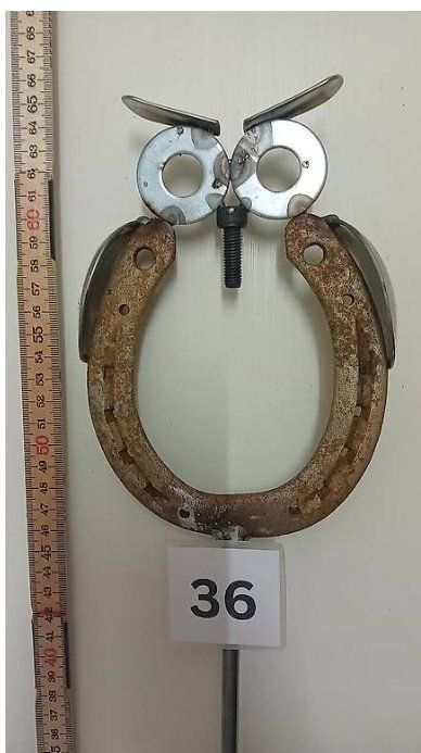 Tutte le decorazioni: Uhu / Eule Gartenstecker Rostdeko Hufeisen selbstgemacht – Nuovo e nell'imballaggio originale da Salez venduto da Robe12