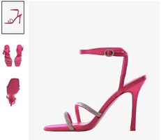 Mango high heel Sandalen Pink Gr. 37