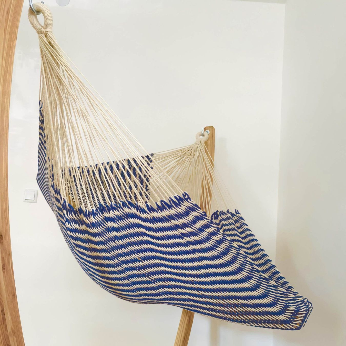 Poltrone pensili da giardino: MacaMex Netz-Hängesessel-SET Nautica Baumwolle – Nuovo e nell'imballaggio originale da Tulln venduto da HaengemattenShop 4