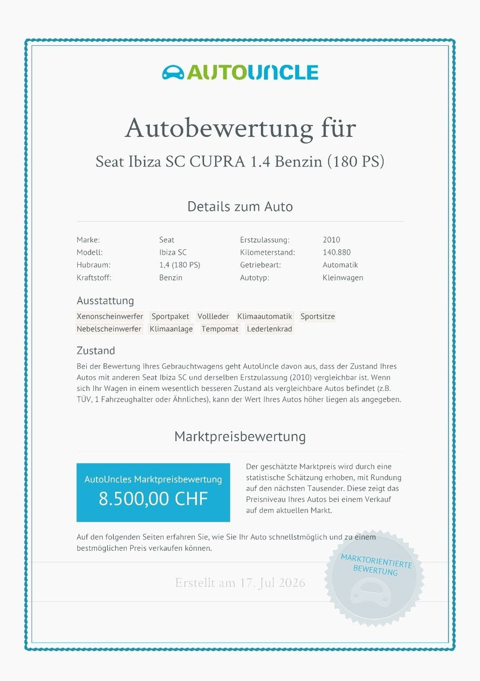Seat Automobili: Seat Ibiza Cupra – Usato da Egnach venduto da madmax015 9