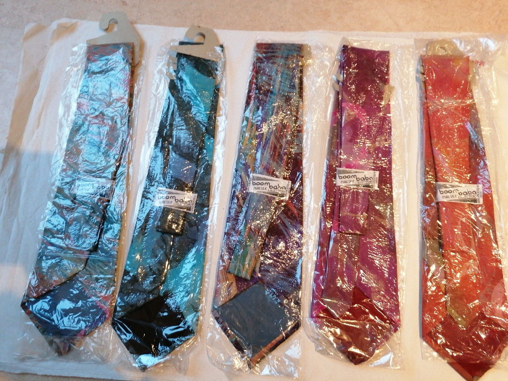 Krawatten: 5x Batik Seidenkrawatten Krawatten Set Boom Baba neu – Neu und originalverpackt aus Klingnau von vollmond36 1