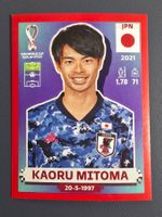 Kaoru Mitoma (JPN 19) Red Parallel - Panini FIFA WM 2022