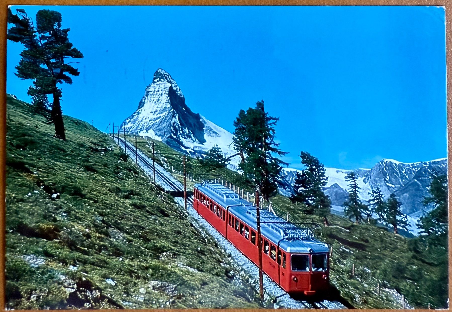 Cartoline postali: Zermatt - Gornergratbahn - Cervin 1968 – Usato da Lutry venduto da Ediego