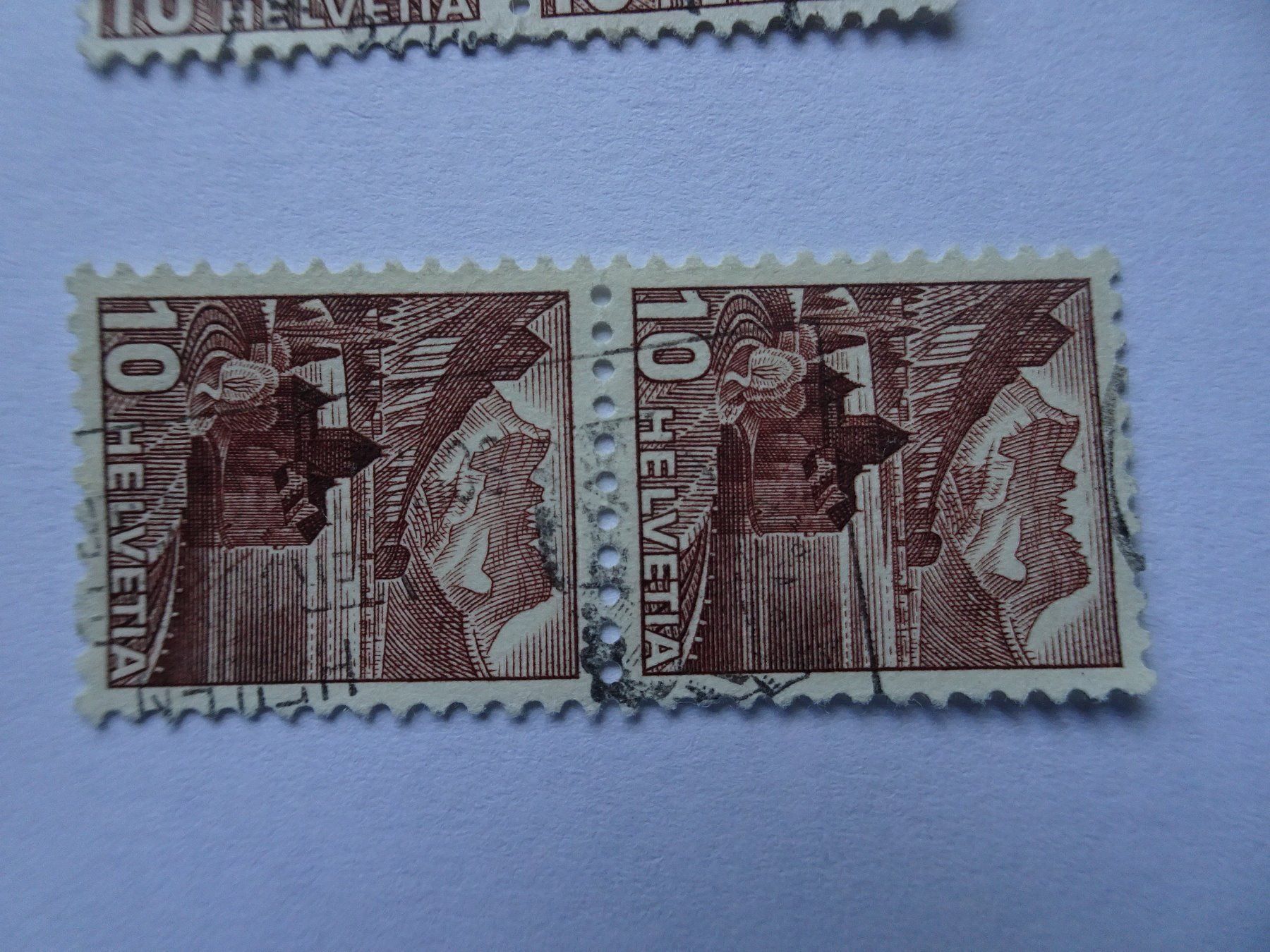 Alle Briefmarken: 1939/42  2er-Streiffen – Gebraucht aus Aadorf von Chnorli-Furz 5