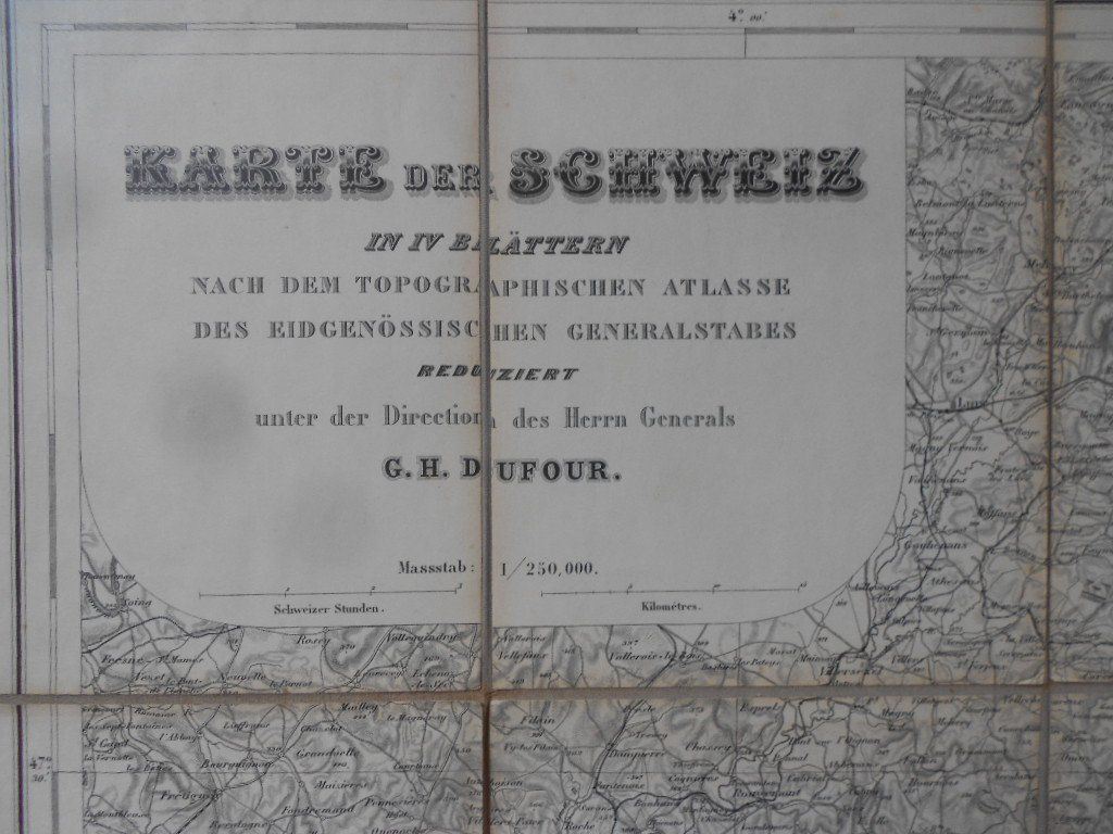 Cartine & Atlanti: Generalkarte der schweiz  -  Blatt 1 – Usato da Bex venduto da Giorgiob 2