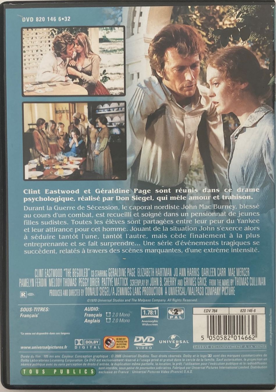Tutti i DVDs: CLINT EASTWOOD - LES PROIES – Usato da Poliez-Pittet venduto da Newtown-Records 1