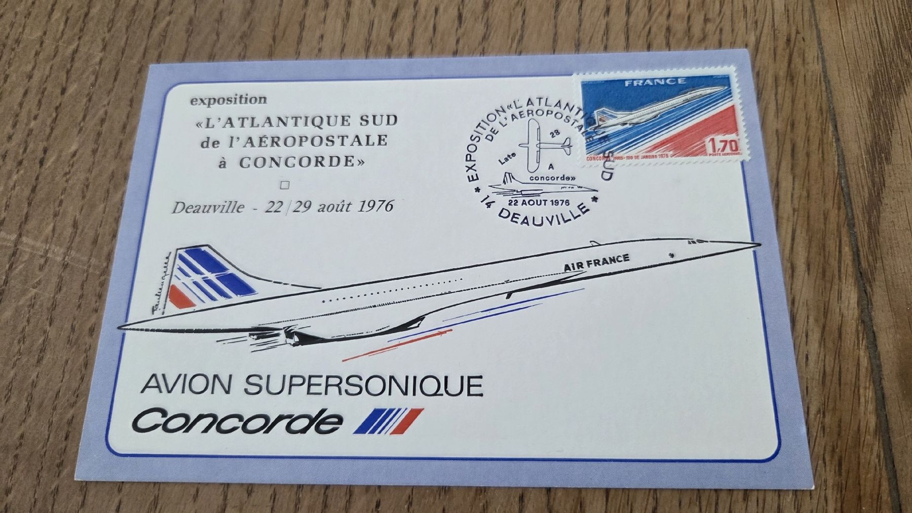 Tous les timbres: 1976 Exposition Concorde Deauville – D'occasion à Arni AG par Moth68