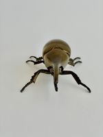 Figurine scarabée doré, Décoration insecte, céramique 