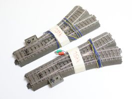 Märklin 2 x El. Weiche C-Gleis 24611/24612