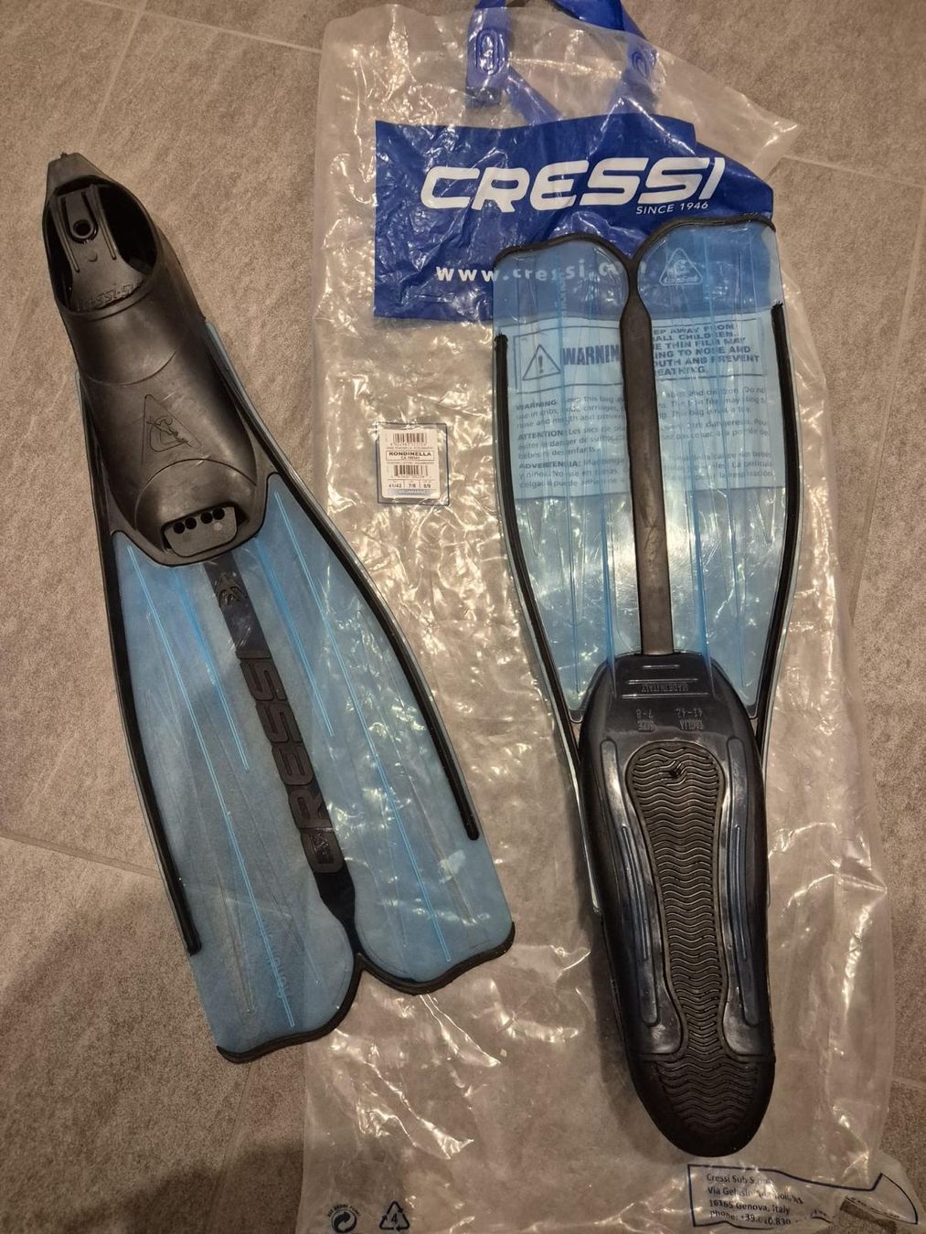 Cressi Pinne, Maschere & Boccagli: Vendo Pinne Cressi nuove – Nuovo e nell'imballaggio originale da Arbedo venduto da yvi_fgt2