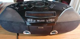 Philips Stereo Kassetten- / CD-Recorder Ghetoblaster