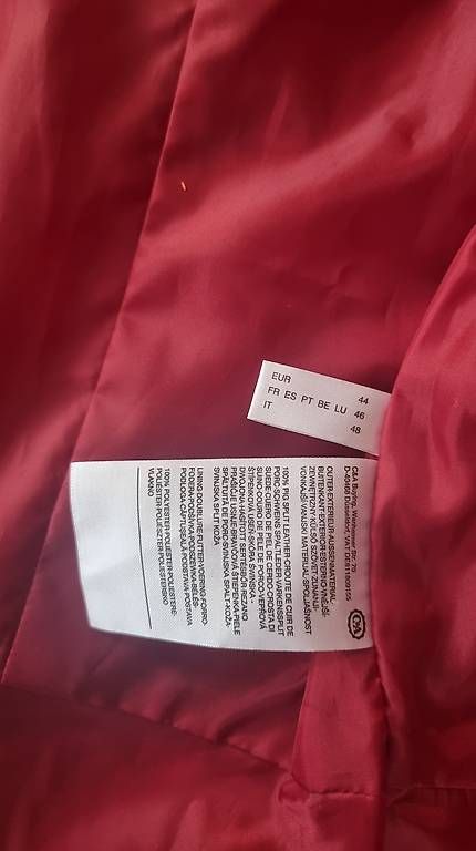 Giacche: Echte rote Lederjacke – Usato da Suhr venduto da Niba1982 1