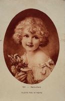 Künstler Karte, Mädchen mit Puppe