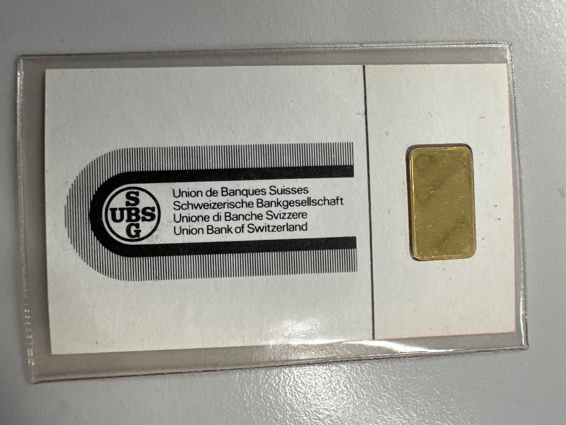 Metalli preziosi: 1g Goldbarren UBS – Nuovo e nell'imballaggio originale da Herisau venduto da herau 2