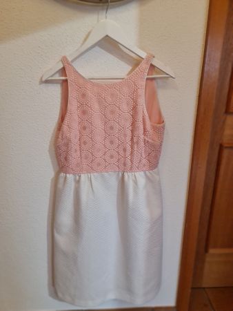 Kleid Tintoretto rosa weiss Grösse 40 gebrauchter Zustand